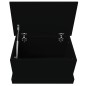 vidaXL Contenitore Portaoggetti Nero 50x30x28 cm Legno Multistrato vidaXL Contenitore Portaoggetti Nero 50x30x28 cm Legno Multistrato