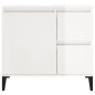 vidaXL Armadietto Bagno Bianco Lucido 65x33x60cm in Legno Multistrato vidaXL Armadietto Bagno Bianco Lucido 65x33x60cm in Legno Multistrato