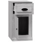 vidaXL Mobiletto Cassetto Grigio Sonoma 40x50x75 cm Legno Multistrato