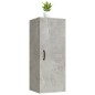 Mobile Pensile Muro Grigio Cemento 34,5x34x90 Legno Multistrato Mobile Pensile Muro Grigio Cemento 34,5x34x90 Legno Multistrato