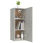 Mobile Pensile Muro Grigio Cemento 34,5x34x90 Legno Multistrato Mobile Pensile Muro Grigio Cemento 34,5x34x90 Legno Multistrato