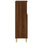 vidaXL Armadietto Bagno Rovere Marrone 30x30x100 cm Legno Multistrato vidaXL Armadietto Bagno Rovere Marrone 30x30x100 cm Legno Multistrato