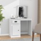 vidaXL Toeletta con Specchio Bianca 90x50x132,5 cm Legno Multistrato vidaXL Toeletta con Specchio Bianca 90x50x132,5 cm Legno Multistrato