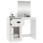 vidaXL Toeletta con Specchio Bianca 90x50x132,5 cm Legno Multistrato vidaXL Toeletta con Specchio Bianca 90x50x132,5 cm Legno Multistrato