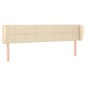 Testiera ad Orecchio Crema 183x23x78/88 cm in Tessuto Testiera ad Orecchio Crema 183x23x78/88 cm in Tessuto
