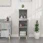 vidaXL Armadietto Bagno Grigio Cemento 30x30x100 cm Legno Multistrato vidaXL Armadietto Bagno Grigio Cemento 30x30x100 cm Legno Multistrato