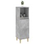 vidaXL Armadietto Bagno Grigio Cemento 30x30x100 cm Legno Multistrato vidaXL Armadietto Bagno Grigio Cemento 30x30x100 cm Legno Multistrato