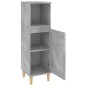 vidaXL Armadietto Bagno Grigio Cemento 30x30x100 cm Legno Multistrato vidaXL Armadietto Bagno Grigio Cemento 30x30x100 cm Legno Multistrato