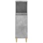 vidaXL Armadietto Bagno Grigio Cemento 30x30x100 cm Legno Multistrato vidaXL Armadietto Bagno Grigio Cemento 30x30x100 cm Legno Multistrato