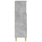 vidaXL Armadietto Bagno Grigio Cemento 30x30x100 cm Legno Multistrato vidaXL Armadietto Bagno Grigio Cemento 30x30x100 cm Legno Multistrato
