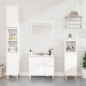 vidaXL Armadietto da Bagno Bianco 30x30x100 cm in Legno Multistrato vidaXL Armadietto da Bagno Bianco 30x30x100 cm in Legno Multistrato