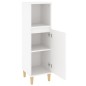 vidaXL Armadietto da Bagno Bianco 30x30x100 cm in Legno Multistrato vidaXL Armadietto da Bagno Bianco 30x30x100 cm in Legno Multistrato