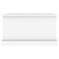 vidaXL Contenitore Portaoggetti Bianco 70x40x38 cm Legno Multistrato