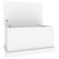 vidaXL Contenitore Portaoggetti Bianco 70x40x38 cm Legno Multistrato