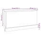 vidaXL Contenitore Portaoggetti Bianco 70x40x38 cm Legno Multistrato