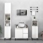 vidaXL Armadietto Bagno Bianco Lucido 30x30x100cm in Legno Multistrato vidaXL Armadietto Bagno Bianco Lucido 30x30x100cm in Legno Multistrato