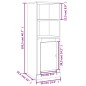 vidaXL Credenza Grigio Sonoma 36x35,5x103,5 cm in Legno Multistrato