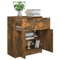 Credenza Rovere Fumo 60x30x70 cm in Legno Multistrato Credenza Rovere Fumo 60x30x70 cm in Legno Multistrato
