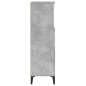 vidaXL Armadietto Bagno Grigio Cemento 30x30x100 cm Legno Multistrato vidaXL Armadietto Bagno Grigio Cemento 30x30x100 cm Legno Multistrato
