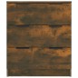 Credenza Rovere Fumo 60x30x70 cm in Legno Multistrato