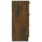 Credenza Rovere Fumo 60x30x70 cm in Legno Multistrato