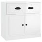 vidaXL Credenza Bianco Lucido 70x35,5x67,5 cm in Legno Multistrato vidaXL Credenza Bianco Lucido 70x35,5x67,5 cm in Legno Multistrato