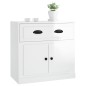 vidaXL Credenza Bianco Lucido 70x35,5x67,5 cm in Legno Multistrato vidaXL Credenza Bianco Lucido 70x35,5x67,5 cm in Legno Multistrato