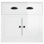 vidaXL Credenza Bianco Lucido 70x35,5x67,5 cm in Legno Multistrato vidaXL Credenza Bianco Lucido 70x35,5x67,5 cm in Legno Multistrato