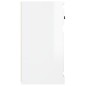 vidaXL Credenza Bianco Lucido 70x35,5x67,5 cm in Legno Multistrato vidaXL Credenza Bianco Lucido 70x35,5x67,5 cm in Legno Multistrato