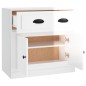 vidaXL Credenza Bianco Lucido 70x35,5x67,5 cm in Legno Multistrato vidaXL Credenza Bianco Lucido 70x35,5x67,5 cm in Legno Multistrato