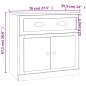 vidaXL Credenza Bianco Lucido 70x35,5x67,5 cm in Legno Multistrato vidaXL Credenza Bianco Lucido 70x35,5x67,5 cm in Legno Multistrato