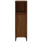 vidaXL Armadietto Bagno Rovere Marrone 30x30x100 cm Legno Multistrato