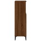 vidaXL Armadietto Bagno Rovere Marrone 30x30x100 cm Legno Multistrato