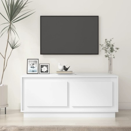 vidaXL Tavolino da Salotto Bianco 102x50x44 cm in Legno Multistrato