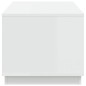 vidaXL Tavolino da Salotto Bianco 102x50x44 cm in Legno Multistrato