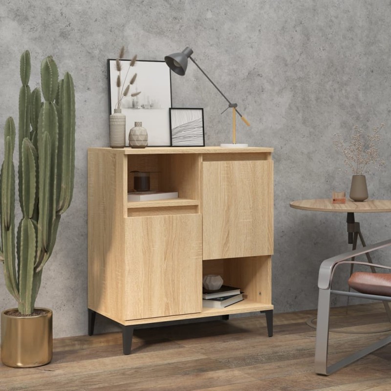 vidaXL Credenza Rovere Sonoma 60x35x70 cm in Legno Multistrato vidaXL Credenza Rovere Sonoma 60x35x70 cm in Legno Multistrato