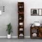 vidaXL Armadietto Bagno Rovere Fumo 30x30x190 cm in Legno Multistrato vidaXL Armadietto Bagno Rovere Fumo 30x30x190 cm in Legno Multistrato