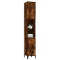 vidaXL Armadietto Bagno Rovere Fumo 30x30x190 cm in Legno Multistrato vidaXL Armadietto Bagno Rovere Fumo 30x30x190 cm in Legno Multistrato