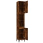 vidaXL Armadietto Bagno Rovere Fumo 30x30x190 cm in Legno Multistrato vidaXL Armadietto Bagno Rovere Fumo 30x30x190 cm in Legno Multistrato