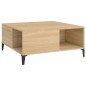 vidaXL Tavolino Salotto Rovere Sonoma 80x80x36,5 cm Legno Multistrato vidaXL Tavolino Salotto Rovere Sonoma 80x80x36,5 cm Legno Multistrato