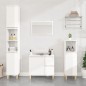 vidaXL Armadietto Bagno Bianco Lucido 30x30x100cm in Legno Multistrato vidaXL Armadietto Bagno Bianco Lucido 30x30x100cm in Legno Multistrato