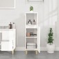 vidaXL Armadietto Bagno Bianco Lucido 30x30x100cm in Legno Multistrato vidaXL Armadietto Bagno Bianco Lucido 30x30x100cm in Legno Multistrato