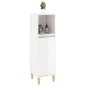 vidaXL Armadietto Bagno Bianco Lucido 30x30x100cm in Legno Multistrato vidaXL Armadietto Bagno Bianco Lucido 30x30x100cm in Legno Multistrato
