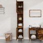 vidaXL Armadietto Bagno Rovere Fumo 30x30x190 cm in Legno Multistrato vidaXL Armadietto Bagno Rovere Fumo 30x30x190 cm in Legno Multistrato
