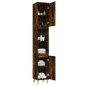 vidaXL Armadietto Bagno Rovere Fumo 30x30x190 cm in Legno Multistrato vidaXL Armadietto Bagno Rovere Fumo 30x30x190 cm in Legno Multistrato