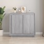 vidaXL Credenza Grigio Sonoma 80x34x75 cm in Legno Multistrato vidaXL Credenza Grigio Sonoma 80x34x75 cm in Legno Multistrato