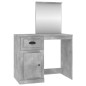 vidaXL Toeletta Specchio Grigio Cemento 90x50x132,5 Legno Multistrato vidaXL Toeletta Specchio Grigio Cemento 90x50x132,5 Legno Multistrato