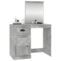 vidaXL Toeletta Specchio Grigio Cemento 90x50x132,5 Legno Multistrato vidaXL Toeletta Specchio Grigio Cemento 90x50x132,5 Legno Multistrato
