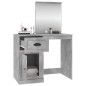 vidaXL Toeletta Specchio Grigio Cemento 90x50x132,5 Legno Multistrato vidaXL Toeletta Specchio Grigio Cemento 90x50x132,5 Legno Multistrato