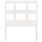 Testiera per Letto Bianca 95,5x4x100 cm Legno Massello di Pino Testiera per Letto Bianca 95,5x4x100 cm Legno Massello di Pino